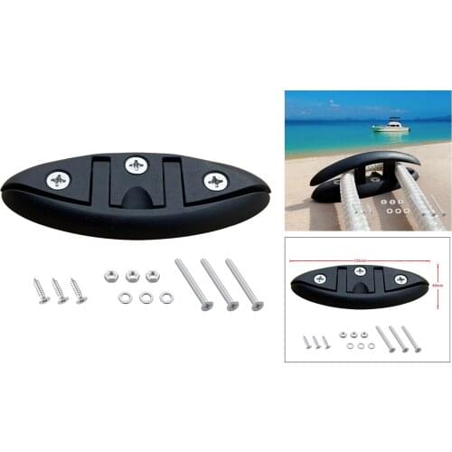 Boat Cleat Nylon Flip Up Folding Cleat Dock Deck Fittings 5.11x1.92inch Boat Flip Up Folding Pull Up Cleat Boat accessories