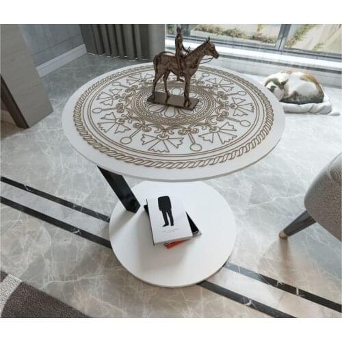 White C Coffee Table Multi-Purpose Coofee Table Occupy Multifunction Stylish Design Modern C coffee Table