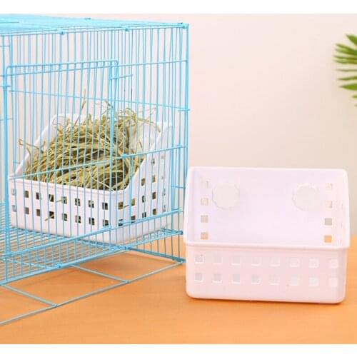 Rabbit Hay Feeder Hay Manger Small Animal Food Feeder Guinea Pig Hay Rack Grass Basket Food Bin Bowl Sucker Fixed