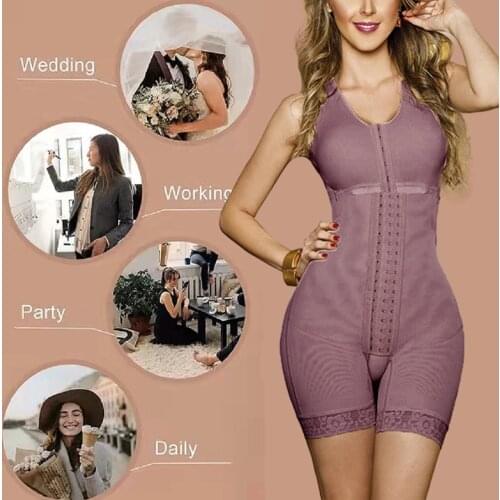 Powernet Verox Three Hooks At Front Bra Thigh Slimming Woman Reducing Girdles Colombian Reductive Full Bodyshape Shapewear fajas