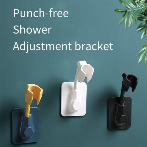 Punch-free shower bracket fixed frame base shower nozzle hanging seat rain shower head bathroom shower accessories
