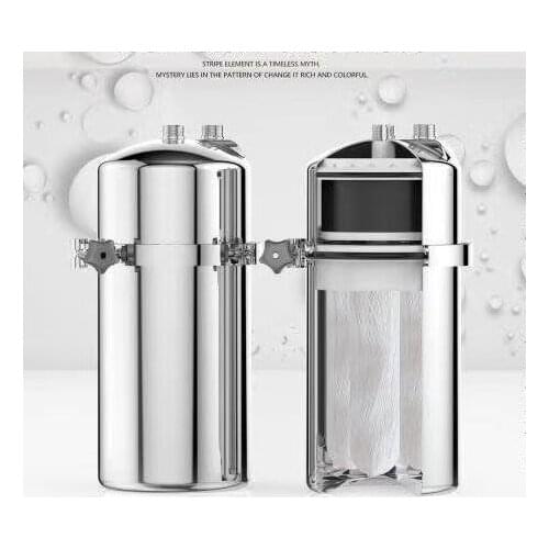 Multiple Uses 304Stainless Steel PVDF Water Filter Ultra Filtration&Silver Load Compressed Carbon water purifier(133mm diameter)