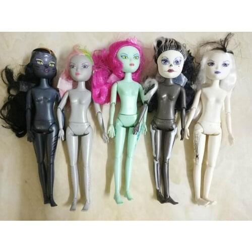 Joints Movable Doll Body Black Blue Gray Green Doll Figure Body With Head Monstering High Doll Toys Kids Collection Gift Toys