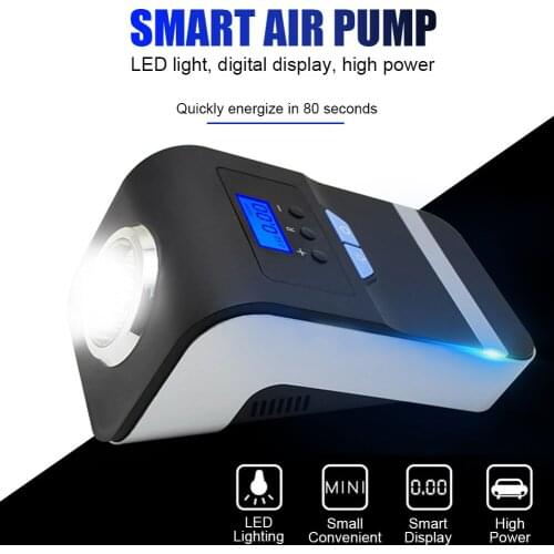 Portable Car Air Compressor Digital Tire Tyre Inflator Pump 12V with Big Light Bright Flashing Digital Pressure Gauge 150Psi