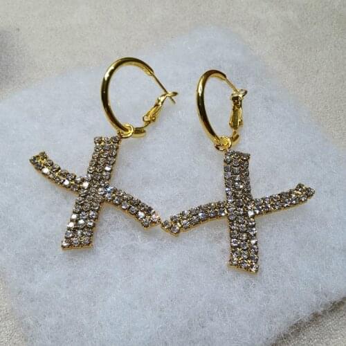 Europe and the United States simple retro letter earrings female 2021 new earrings fashion earrings cool wind earrings