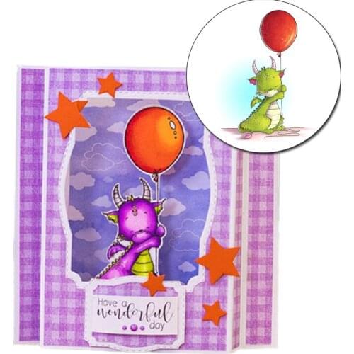 Bon Voyage Transparent Clear Stamp Diy Silicone Seals Scrapbooking / Card Making Adorable Dragonfly Seal for Diy Scrapbooking