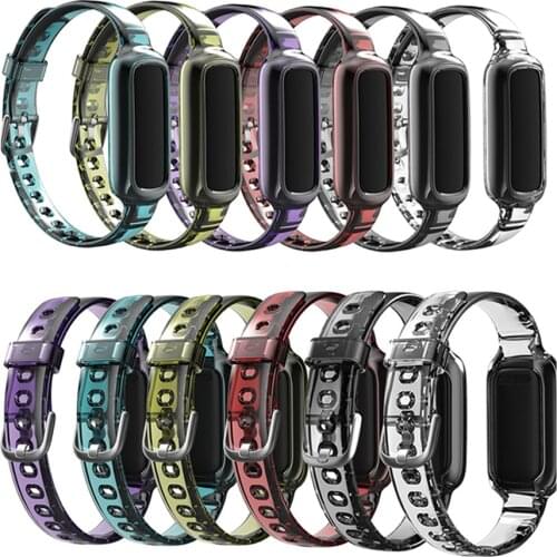 Watch Strap Replacement Soft TPU Smart Watch Belt Wristband for Fitbit Luxe Watch Repair Accessories