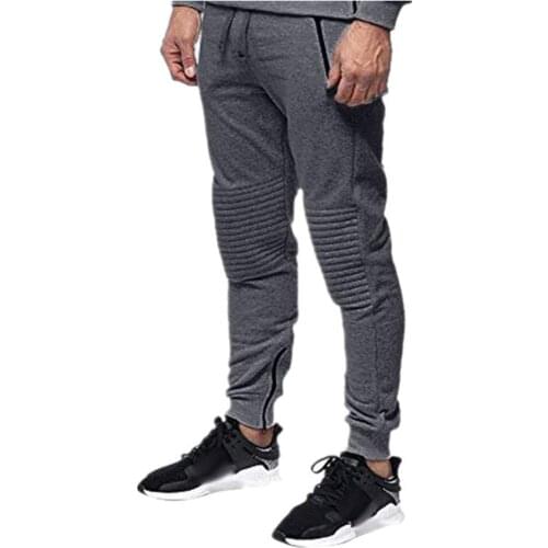 Mens Joggers Casual Pants Fitness Men Sportswear Tracksuit Bottoms Skinny Sweatpants Trousers Fleece Gyms Jogger Track Pants