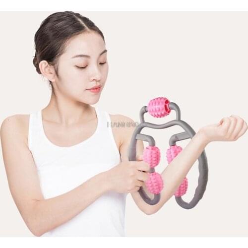 U-shaped trigger point massage roller 360° full body massage tool arm leg neck muscle massager sports fitness equipment