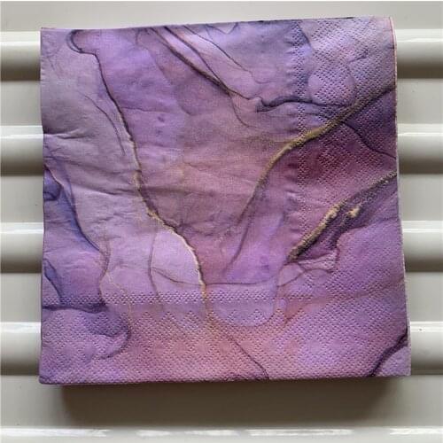 Decoupage wedding vintage elegant napkins paper cool tissue colorful Marble striped birthday party beautiful serviettes decor 20