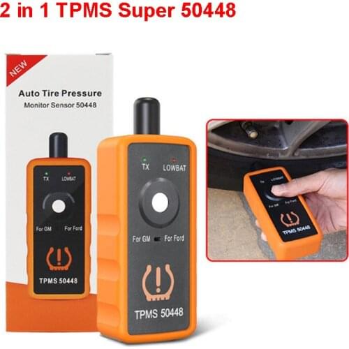 2 in 1 TPMS 50448 Super dual function supports For G M For Ford Auto Tire Pressure Monitor Sensor Tool with color box