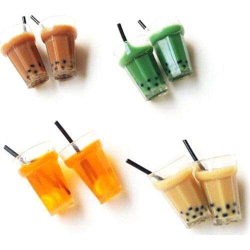 4Pcs 1:12 Dollhouse Mini Lemon Tea Water Cup Miniature Dollhouse Accessories Cups Toy Mini Decoration Gift