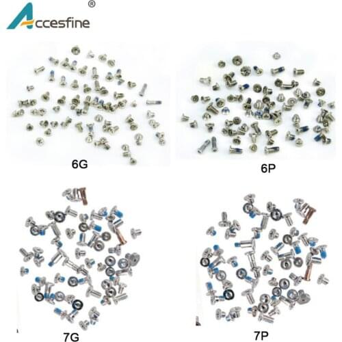 ACCESFINE Brand New Full Screw Set Replacement for iPhone X 8 7 6s 6 Plus Complete Set Screws Fix Parts