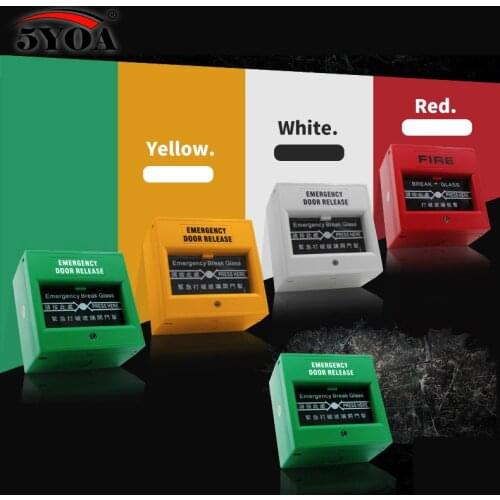 Emergency Door Release Switches Glass Break Alarm Button Fire Alarm swtich Break Glass Exit Release Switch