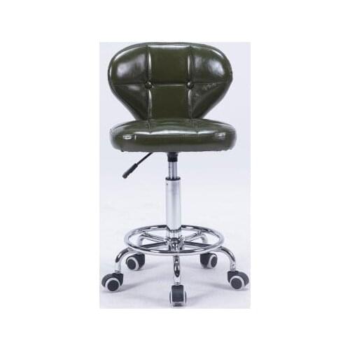 Bar chair. Home without armrest office swivel chair. Students backrest. Adjustable slide wheelchair. Study desk chair..01