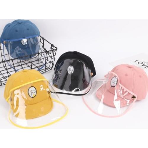 Baby Summer Hat Anti-spitting Baby Cap with Protective Face Boy Girl Sun Hat Removable baseball Hats Enfant fashion baseball hat