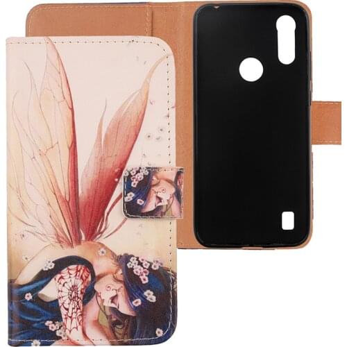 For Motorola Moto E6s (2020) Case 6.1 inch Leather Flip Wallet Protective Case For Motorola Moto E6s (2020) Phone Case