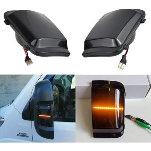 For Peugeot Boxer Fiat Ducato Citroen Jumper Car Side Rearview Mirror Dynamic Sequential Lamp Turn Signal Light
