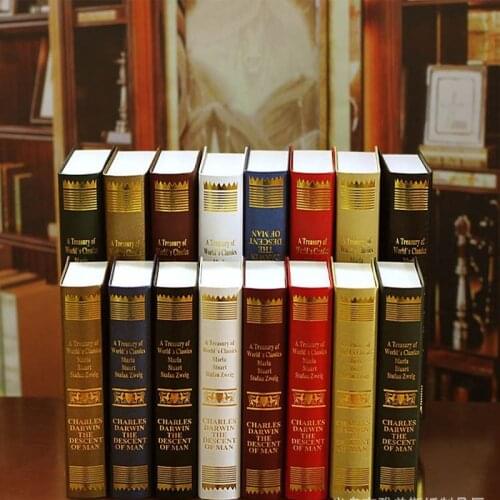 European Fake Book Decoration Study Prop Books Decoration Living Room Cabinet Simulation Books Accessories Gift Home Decor