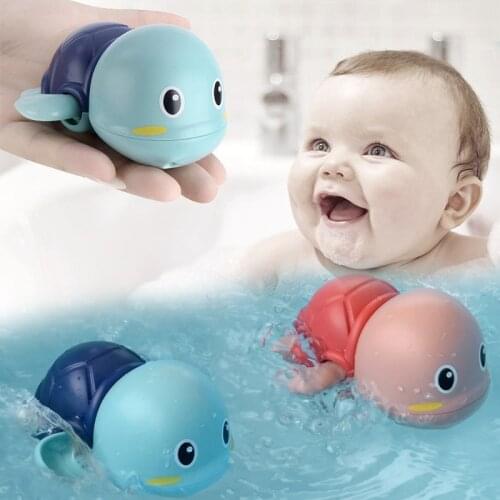 Cute Tortoise Bath Toys For Children Boys Girls Cartoon Clockwork Beach Toys Kids Toddler Bath Water Toys Badspeelgoed
