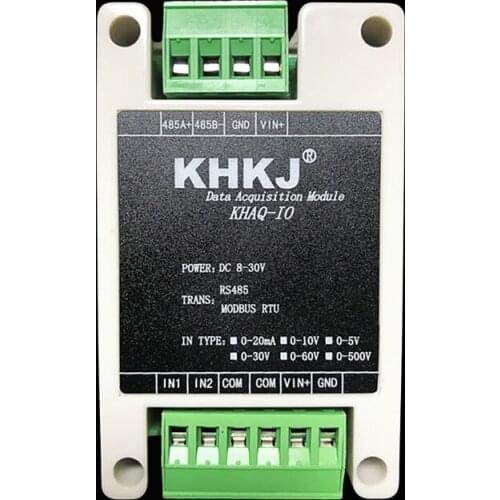 2 channels 4-20mA to isolated RS485 analog input acquisition module industrial MODBUS RTU protocol