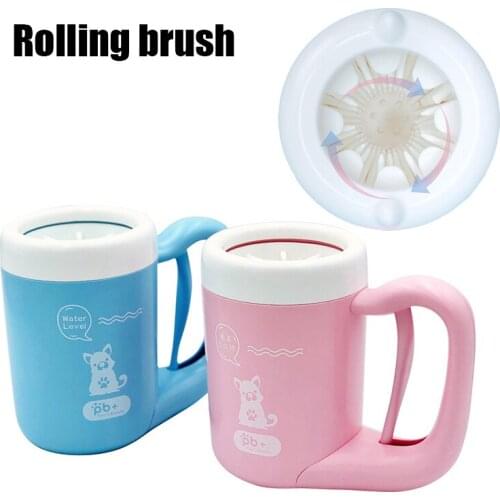 Pet Cat Dog Foot Washer Clean Cup Dirty Paw 360° Cleaning Tool Soft Silicone Combs Cleaner Cup Dog Foot Wash Tools Pet Supplies