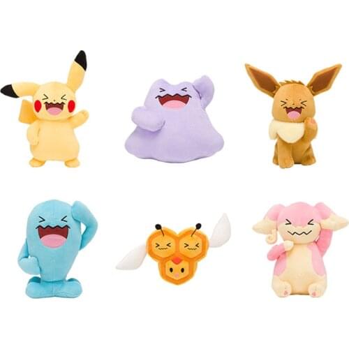 Cartoon 20cm Dittos Wobbuff Audino Combee Pika Plush Toys Kawaii Anime Pokemones Plush Stuffed Toys Doll Gifts for Kids Girls