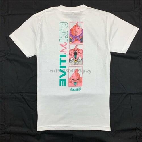New MenS Primitive X Dbz Majin Buu Forms Fashion Crew Neck Skate T-Shirt Superior Quality Tee Shirt