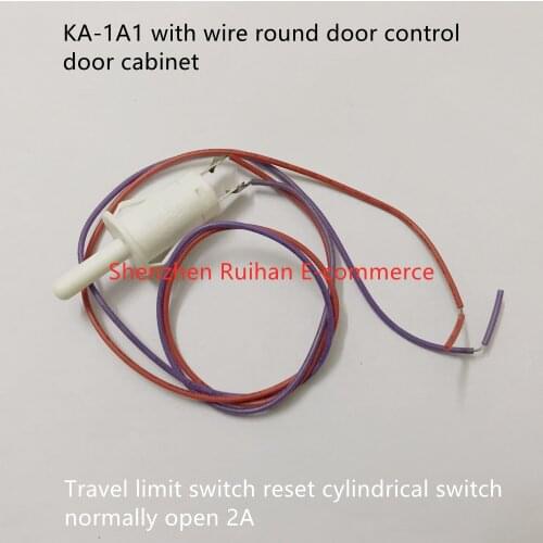 Original new 100% KA-1A1 with wire round door control door cabinet travel limit switch reset cylindrical switch normally open 2A