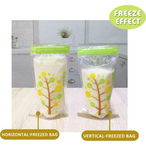 112Pcs 235ml Baby Breast Milk Storage Bags Leak Proof Sterilized Baby Food Safe Breast Milk Freezer Storage Bag For Baby