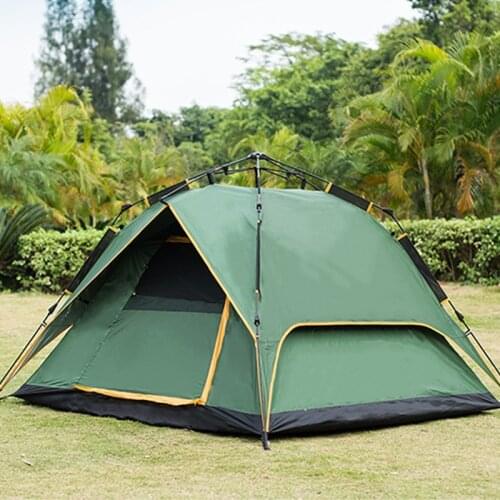 Camping Tent Automatic Tent 3-4 Person Family Tent Instant Setup Protable Backpacking Tent Double Layer Tent For Hiking Travel
