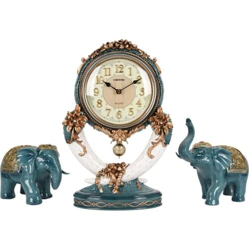 Luxury Table Clock Silent Simple Nordic Marble Table Clock Living Room Stylish Reloj Decorativo Garden Home Decorations QAB50TZ