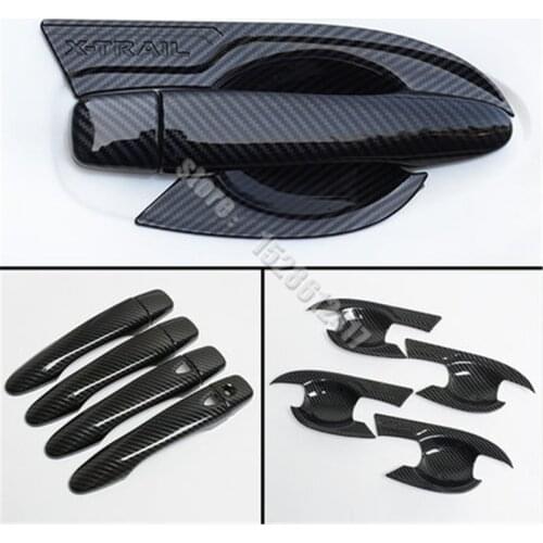 Car styling For Nissan X-Trail X Trail T32 2014-2021 Chrome Handle cover outside outer door cup bowl accessories moulding trim