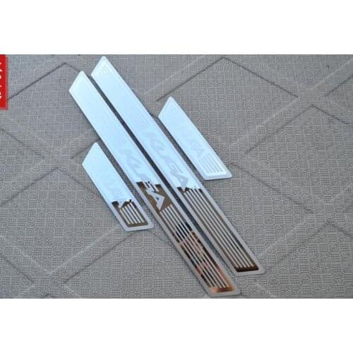 High quality stainless steel Ultra thin Scuff Plate/Door Sill Protector Sticker Car Styling For 2013 Ford Kuga