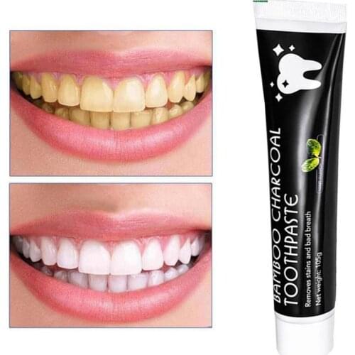 Activated Carbon Toothpaste Tooth Care Bamboo Natural Hygien Dental Activated 105g Charcoal Toothpaste Whitening Teeth