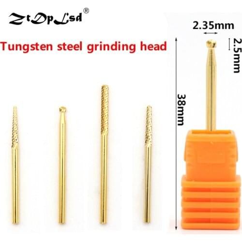 1PCS 2.35MM Shank Tungsten Steel Nail Grinding Head Machine Dedicated Sander Drill Bit Polishing Electric Tools Diamond Bits