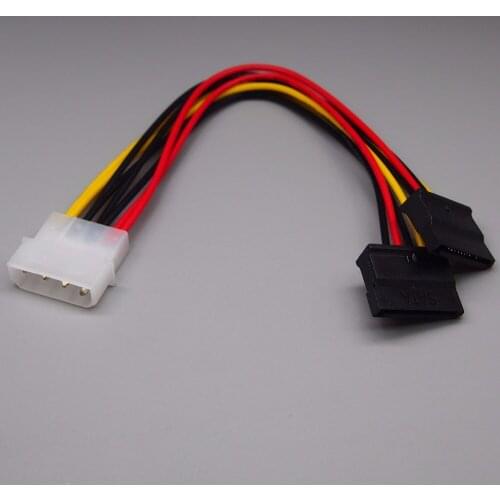 10pcs IDE to SATA Power Cord 4P to two SATA cable SATA hard drive power cable