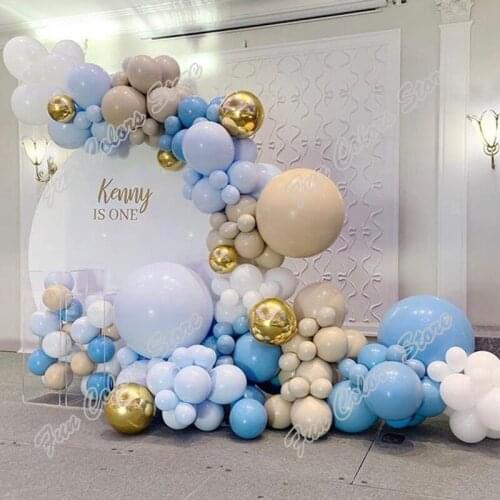 143pcs Doubled Apricot Wedding Birthday Party Backdrop Baby Shower DIY Supplies Holiday 4D Gold Decor Balloon Garland Arch Kit