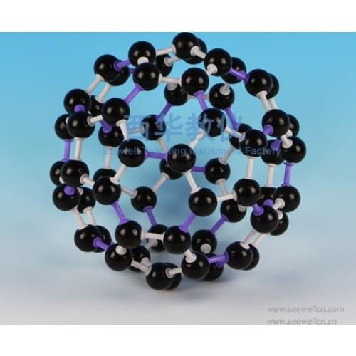 150pcs Chemical molecular structure C60 crystal structure model 3120 C60 fullerene molecule model football ene chemistry