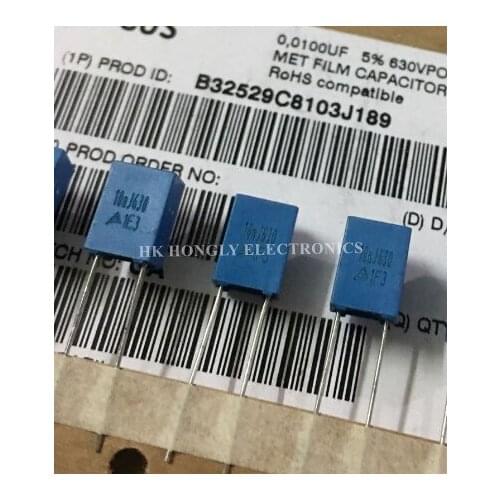 30PCS B32529 10nJ630 27nJ630 0.01UF 0.027UF 10NF 27NF 103 273 630V J 630V P=5mm FILM CAPACITOR