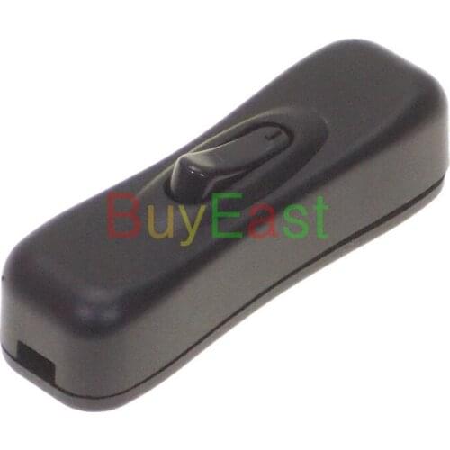 5 PCS) Inline On/Off Table Lamp Desk Light Cord Cable Switch AC110~250V 2A Black