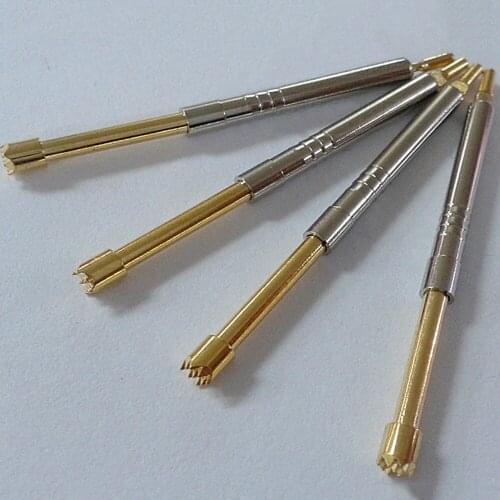 50pcs Test spring thimble PH-4H probe 2.5mm plum blossom nine-claw test needle yellow head nine-tooth nine-point spiral probe