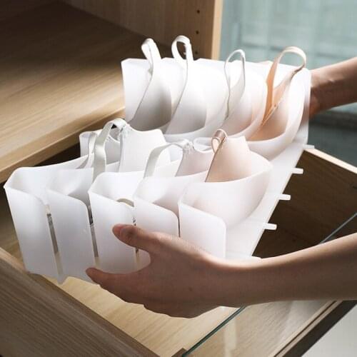 6pcs/lot holder underwear plastic bra storage drawer dividers