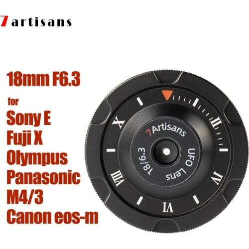 7 artisans 18mm F6.3 Human lens APS-C for Sony E Canon eos-m Fuji X Olympus Panasonic M4/3 Mount Mirroless Camera