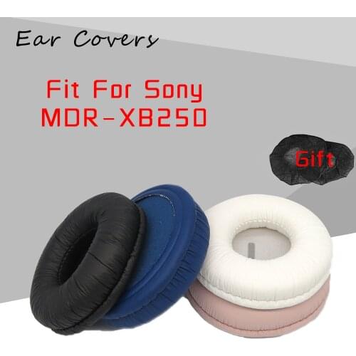 Ear Pads For Sony MDR XB250 MDR-XB250 Headphone Earpads Replacement Headset Ear Pad PU Leather