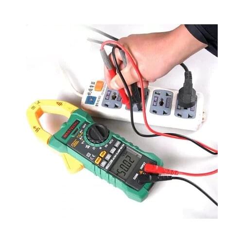 MASTECH MS2115B Digital AC/DC Clamp Meter with 6000 Counts NCV True RMS AC/DC Voltage Current Tester Detector with USB