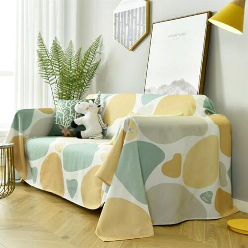 GY4056-1 European Geometry Pebble Blanket Sofa Decorative Slipcover Stitching Can Do Curtain TableCloth Pillow Case