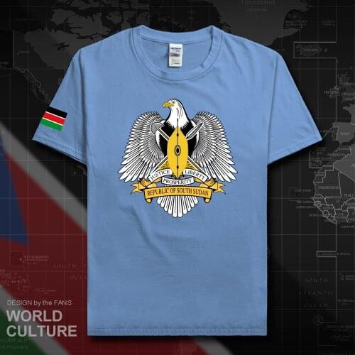 South Sudan men t shirt fashion new jersey nation team cotton t-shirt gyms clothing tees country sporting tshirt Sudanese SSD 20