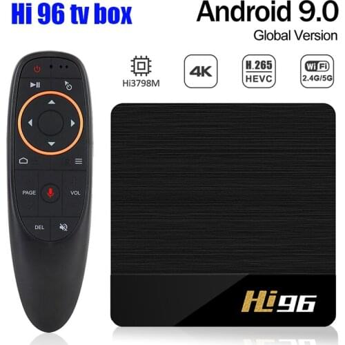 Hi96 Android 9.0 Hi3798M Quad-core TV BOX Dual 2.4G&5G wifi 1GB 8GB Smart TVBOX 4K HD Fast Set top box Receiver Media Player