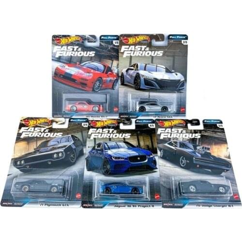 Hot wheels FF8 Fast & Furious 8 Jaguar XE Project8 NSX Plymouth Collection Metal Die-cast Simulation Model Cars Toys